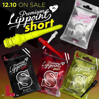 L-Style Lippoint Short Premium Point Softdart Spitze Soft Tip 2BA Schwarz