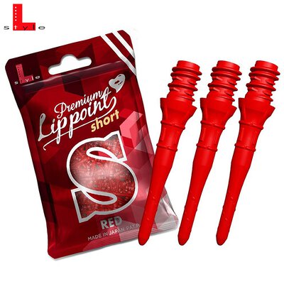 L-Style Lippoint Short Premium Point Softdart Spitze Soft Tip 2BA Rot