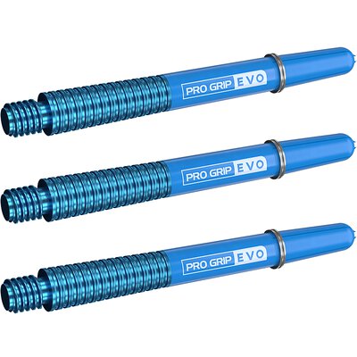 Target Dart Pro Grip EVO AL Shaft mit Aluminium Ring Blau M Mittel