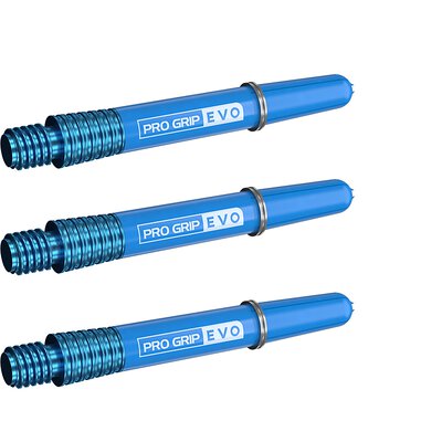 Target Dart Pro Grip EVO AL Shaft mit Aluminium Ring Blau S Kurz