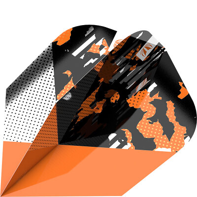 Target Dart Pro Ultra Raymond van Barneveld ICON Black & Orange Dart Flight Dartflights Design 2022 Ten-X Flight