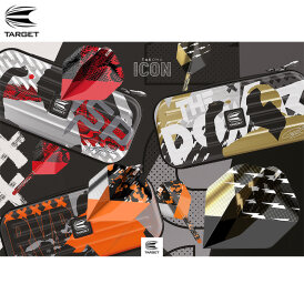 Target Dart Pro Ultra Raymond van Barneveld ICON Black & Orange Dart Flight Dartflights Design 2022 Ten-X Flight
