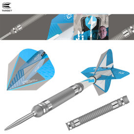 Target Steel Darts SWISS Point Phil Taylor Power Series Silver 80% Tungsten Steeltip Steeldart 24 g