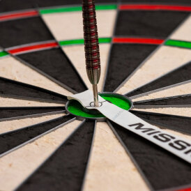 Mission Dart Oche Guide Strip Maßband Abstandsmesser Doppelseitig beschriftet