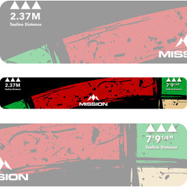 Mission Dart Throw Line Oche Abwurflinie Oche Line Klebeoche