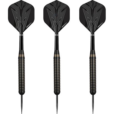 Designa Darts Steel Darts Mako Brass Black Steeltip Darts Steeldart 24 g