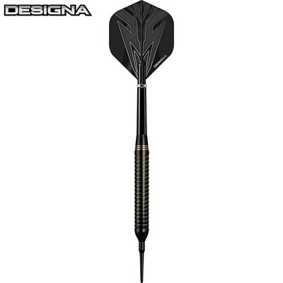 Designa Darts Soft Darts Mako Brass Black Softtip Darts Softdart