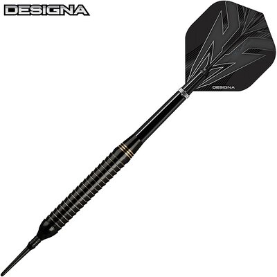Designa Darts Soft Darts Mako Brass Black Softtip Darts Softdart 22 g