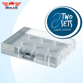 BULL´S NL Two-Sets Darts Display 6 Darts Display Stand Acryl Dartständer für 2 Dartsätze