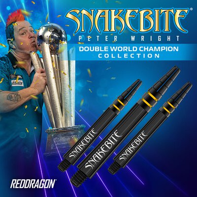 Red Dragon Dart Shaft Peter Wright Snakebite Double World Champion Nitrotech Dartshaft