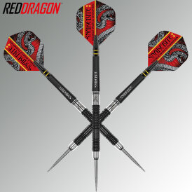 Red Dragon Steel Darts Peter Wright Double World Champion Special Edition Black 90% Tungsten Steeltip Dart Steeldart 24 g