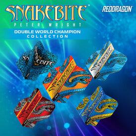 Red Dragon Peter Wright Snakebite Hardcore Double World Champion Dart Flights Dartflight Design 2022 TF6710