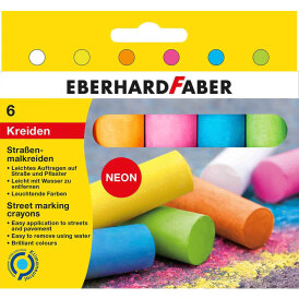 Eberhard Faber Straßenmalkreiden Kartonetui mit 6 Kreiden diverse Ausführungen
