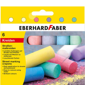Eberhard Faber Straßenmalkreiden Kartonetui mit 6 Kreiden diverse Ausführungen