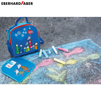 Eberhard Faber Stra�enmalkreiden Kartonetui mit 6 Kreiden Glitzer