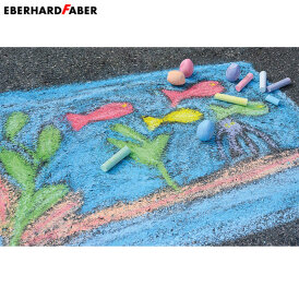 Eberhard Faber Straßenmalkreiden Kartonetui mit 6 Kreiden Glitzer