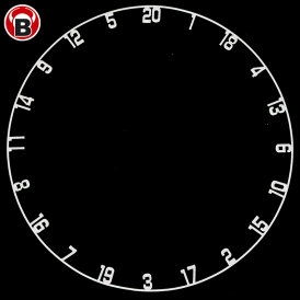 BULLS Board Nummernring Zahlenring für Focus II Turnier Bristle-Board Dartboard