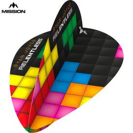 Mission Darts Dartflights Multicolor Ryan Joyce Relentless Dart Flights Design 2022 Pear Flight
