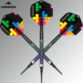 Mission Darts Soft Darts Ryan Joyce Relentless 95% Tungsten Softtip Darts Softdart 21 g