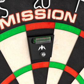 Mission Dart Mission Leveller Pro Wasserwaage präzisions Dartscheiben Wasserwaage aus Aluminium mit Befestigungsstift
