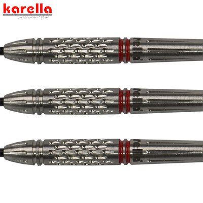 Karella Steel Darts Commander silber 90% Tungsten Steeltip Darts Steeldart