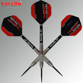 Karella Steel Darts Commander silber 90% Tungsten Steeltip Darts Steeldart