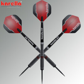 Karella Steel Darts Fighter schwarz 90% Tungsten Steeltip Darts Steeldart 22 g