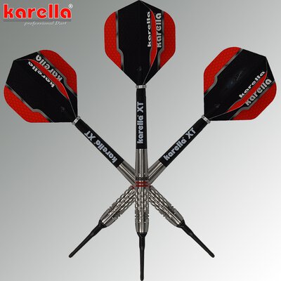 Karella Soft Darts Commander silber 90% Tungsten Softtip Darts Softdart 19 g