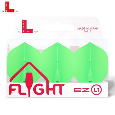 L-Style Champagne Dart Flights L1EZ Standard Neon Grn