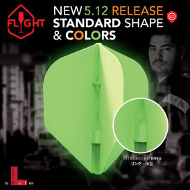 L-Style Champagne Dart Flights L1EZ Standard Neon Grün