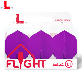 L-Style Champagne Dart Flights L1EZ Standard Dunkel Lila