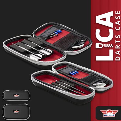 BULL´S NL Lica 9 & 12 Black Limited Edition Case Darttasche Dartcase Dartbox Wallet in zwei Größen