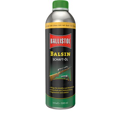Ballistol Balsin Schaftöl hell, dunkelbraun, rotbraun zur Waffenpflege in verschiedenen Größen