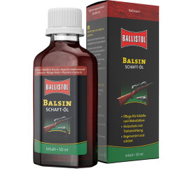 Ballistol Balsin Schaftöl hell, dunkelbraun, rotbraun zur Waffenpflege in verschiedenen Größen