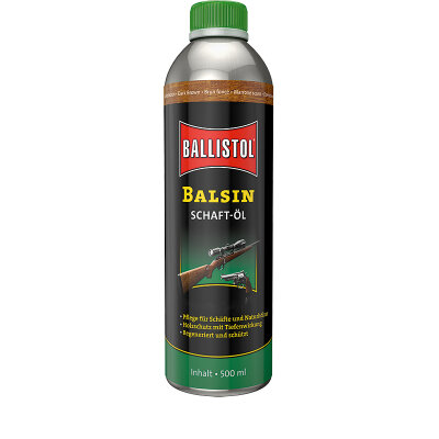 Ballistol Balsin Schaftöl dunkelbraun zur Waffenpflege Dunkelbraun 500 ml