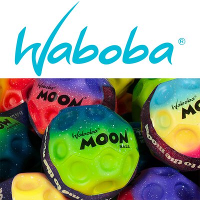 Waboba Moon Ball Gradient Rainbow Extreme Bouncing Springball Sprungball Rainbow