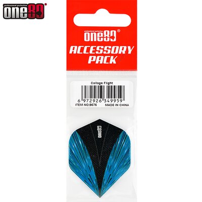 one80 Dart Collage Dart Flights Dartflight Design 3 Blau