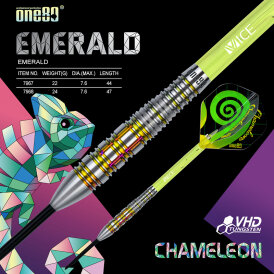 one80 Steel Dart Chameleon Emerald 90% Tungsten Steeltip Dart Steeldart 22 g