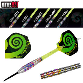 one80 Steel Dart Chameleon Emerald 90% Tungsten Steeltip Dart Steeldart 24 g
