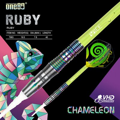 one80 Soft Dart Chameleon Ruby 90% Tungsten Softtip Dart Softdart 19,5 g