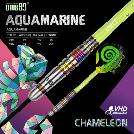 one80 Steel Dart Chameleon Aquamarine 90% Tungsten Steeltip Dart Steeldart 24 g