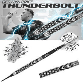 Red Dragon Steel Darts Gerwyn Price Iceman Thunderbolt 90% Tungsten Steeltip Dart Steeldart