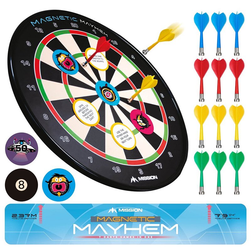 Lustiges Dart Magnetic Mayhem Mission 29,95 Dartspiel, € Dartboard Dartscheibe