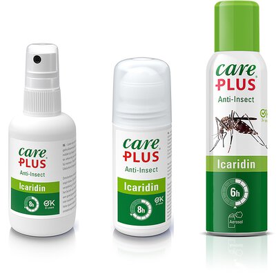 Care Plus® Anti-Insect - Icaridin Spray / Roll-On verschiedene Größen