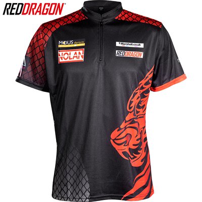 Red Dragon Darts Jonny Clayton Dragon Tour Polo Dartshirt Matchshirt Dart Shirt Trikot 2022