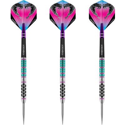 Red Dragon Steel Darts Peter Wright Supa Venom 90% Tungsten Steeltip Dart Steeldart 23 g