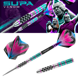 Red Dragon Steel Darts Peter Wright Supa Venom 90% Tungsten Steeltip Dart Steeldart 24 g