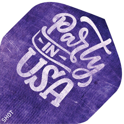 Shot Dart Flights Americana Party On Dartflights SF5414 Party On