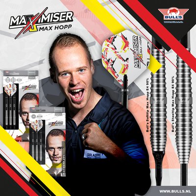BULLS NL Player 100 Std. Max Hopp Maximiser Edition 4 Flights Dartflight