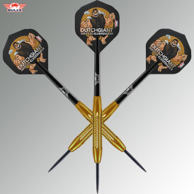 BULLS NL Steel Darts Martijn Kleermaker The Dutch Giant Shell Coated Brass Steeltip Darts Steeldart 21 g